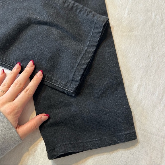 PAIGE// Cindy High Waist Ankle Straight Leg Jeans in Black Lotus - Picture 9 of 12